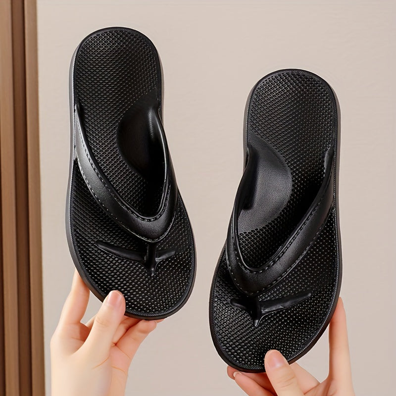 Chinelo masculino de cor sólida e leve, confortável, antiderrapante e fresco, com tecnologia anti-odor EVA, para uso ao ar livre no verão.