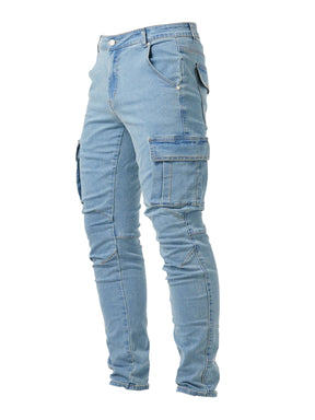 Calças * jeans cargo slim fit