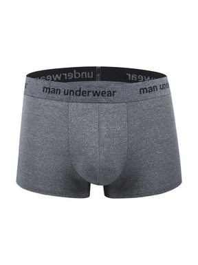 Conjunto de 4 cuecas masculinas de algodão em cores sólidas, antibacterianas, boxer briefs casuais, shorts respiráveis e confortáveis, cuecas boxer elásticas, shorts esportivos