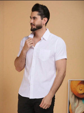 CAMISA SOCIAL COM ELASTANO SILM FIT MASCULINO COM BOLSO