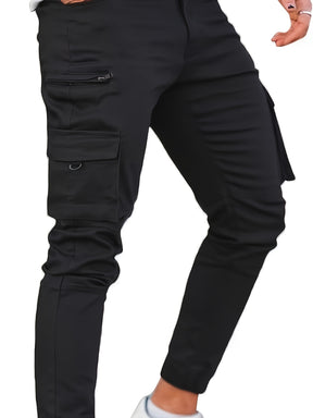 Calça cargo jogger masculina, sólida e colorida, respirável e resistente para atividades ao ar livre como presente