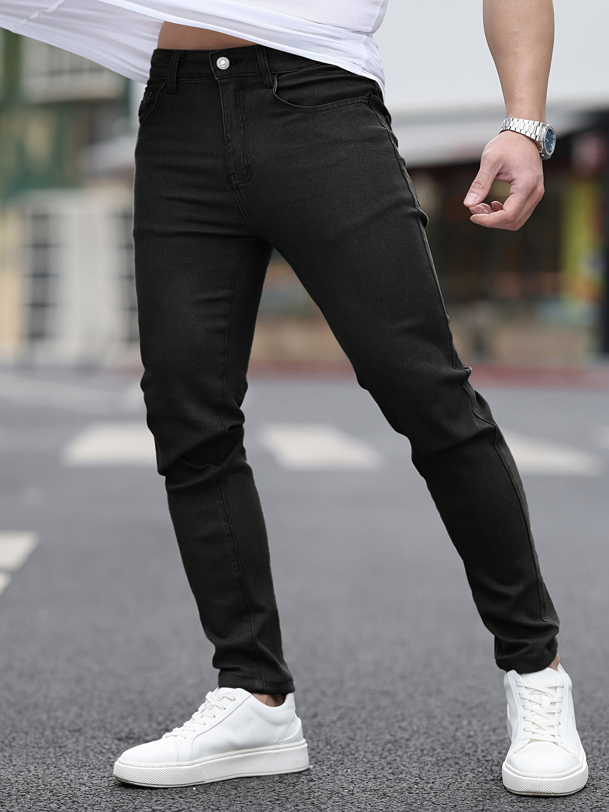 Calça * Jeans Slim elegante para homens