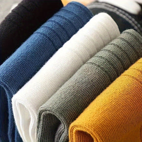 10 Pares de Meias Masculinas de Cano Baixo de Tricô em Cores Sólidas, Anti Odor & Absorção de Suor, Meias Respiráveis, Para Usar em Todas as Estações