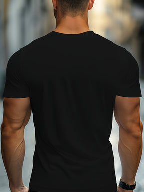 Camiseta masculina de manga curta com estampa de pássaro, confortável e estilosa para o verão, estilo casual diário de moda