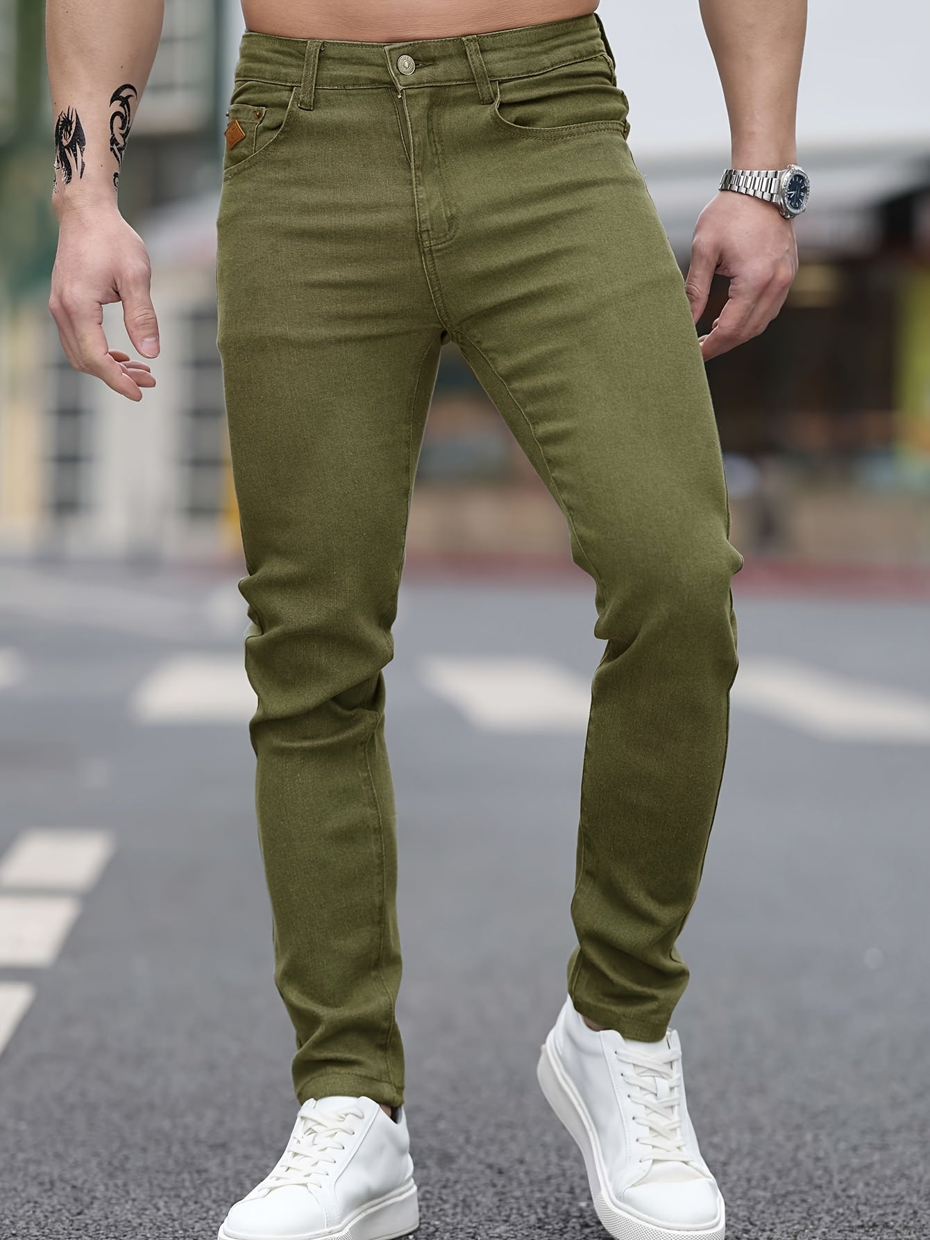 Calça * Jeans Slim elegante para homens