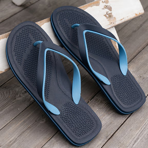 Chinelo masculino de cor sólida e leve, confortável, antiderrapante, durável, com sola de borracha para homens, ideal para atividades ao ar livre.