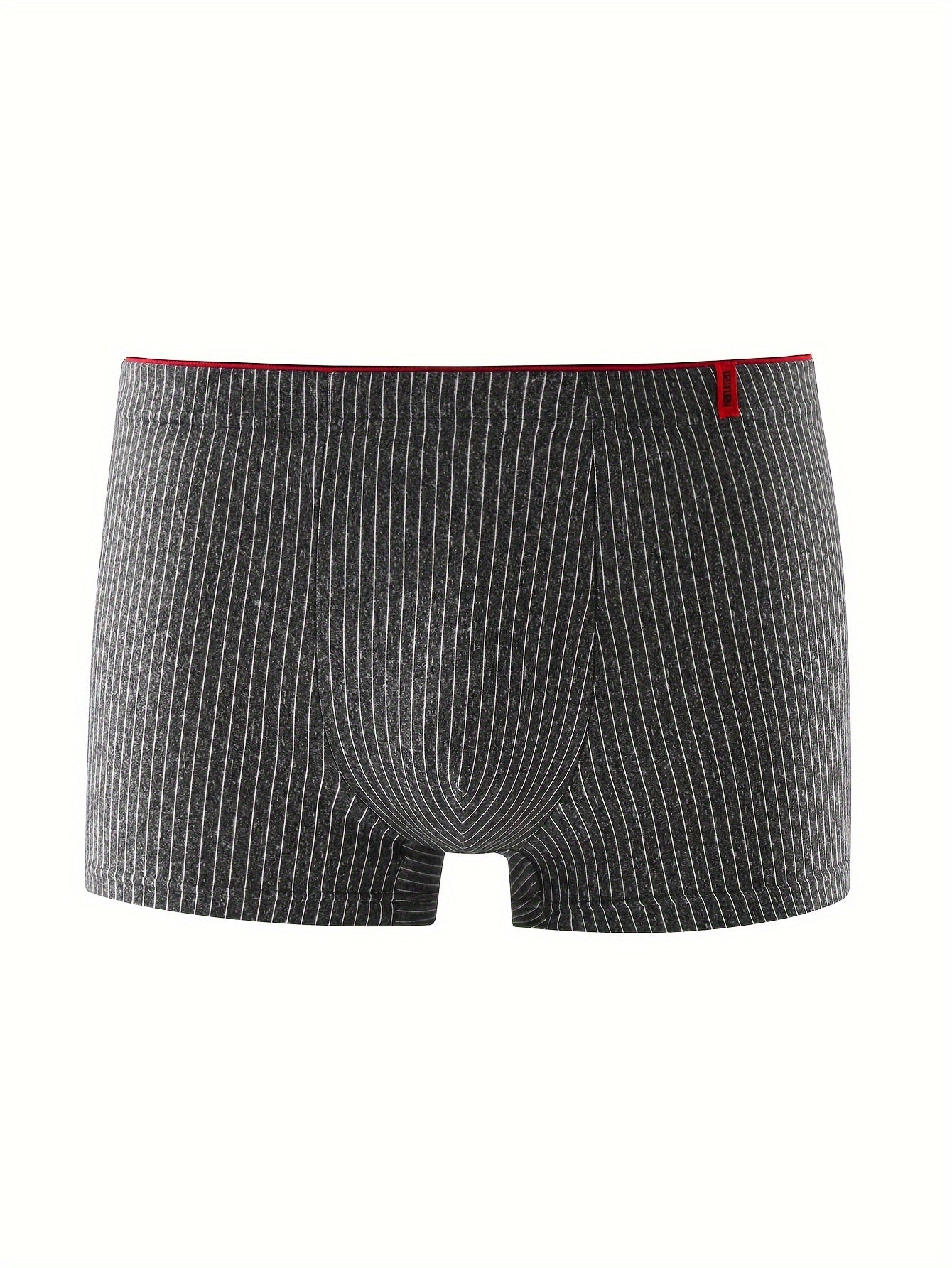 Conjunto De 4 Cuecas Masculinas, Cuecas Esportivas, Boxers Listrados Casuais, Calcinhas Boxer Confortáveis E Elásticas