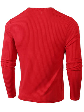 Camiseta * masculina de manga longa, leve e respirável, com gola redonda e elástica para primavera e outono, para corrida e treinamento