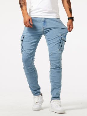 Calças * jeans cargo slim fit