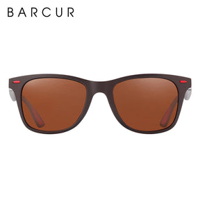 Barcur trending tr90 polarizada óculos de sol das mulheres óculos quadrados homens óculos de sol do vintage unissex goggle masculino uv400 oculos de sol