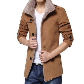 Men Jacket Soft Leisure Stand-up Collar Jacket 3 Colors Coat  Men Stylish Windproof Jacket for Outdoor