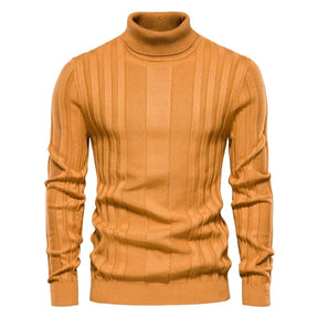 Winter Mens Turtleneck Sweater Casual Slim Fit Basic High Collar Knitted Pullover Male Elastic Warm Sweater Men Pullover