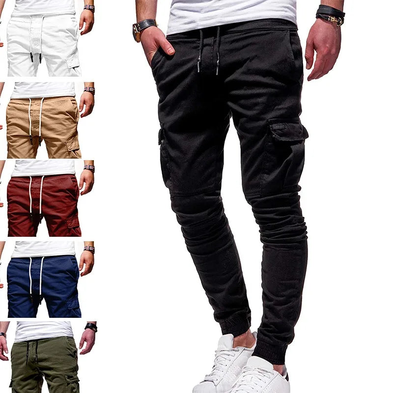 Men Casual Sports Pants Sweatpants Male Hip Hop Harem Pencil Pants Trousers Size S-3XL