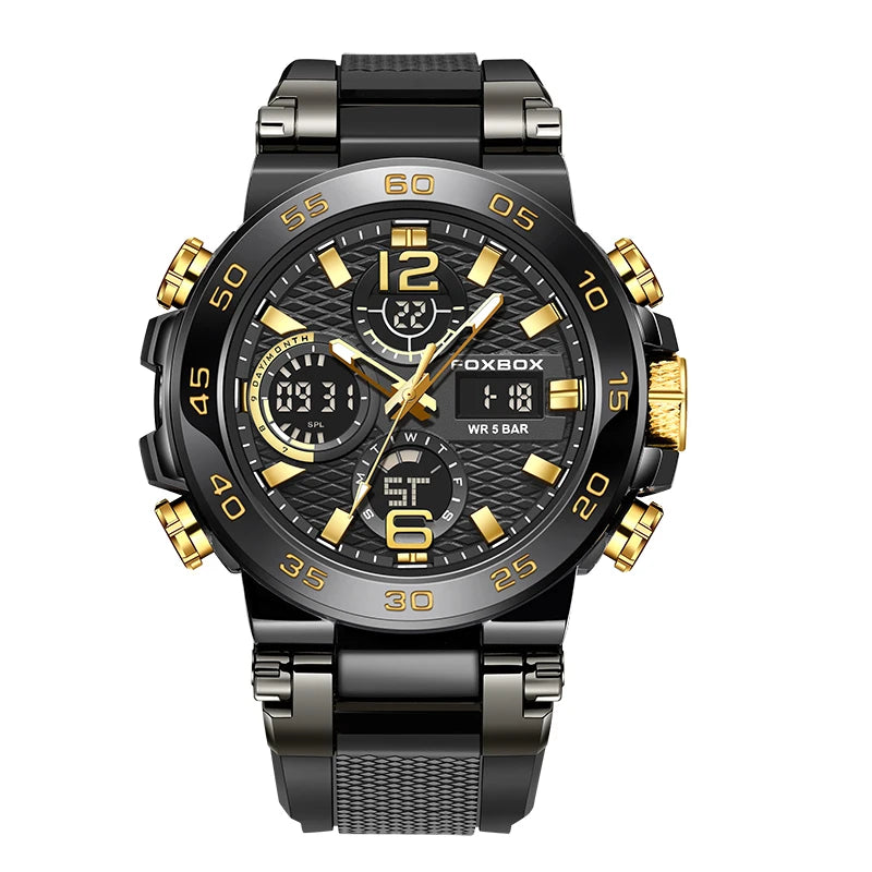 LIGE Military Watch Men Fashion Business Men's Quartz Wristwatches Casual Sport Waterproof Chronograph Relogios Masculino+BOX