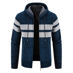 Men Hooded Cardigans Sweatercoats New Male Sweaters Jackets Winter Thicker Warm Sweaters Casual Cardigans Hoodies Cardigans 3XL