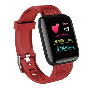 Relógio Inteligente Multifuncional para Homens e Mulheres, Smartwatch Esportivo com Controle de Música, Calorias de Passo, Relógio Despertador 116Plus, Message Remind, D13