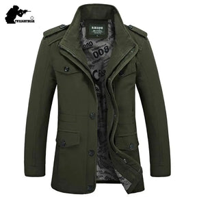 Oversize Men's Jackets Coat Male Trench Coat 5XL 6XL Spring Autumn Solid Cotton Casual Long Jacket Men Clothing Outerwear AF5806