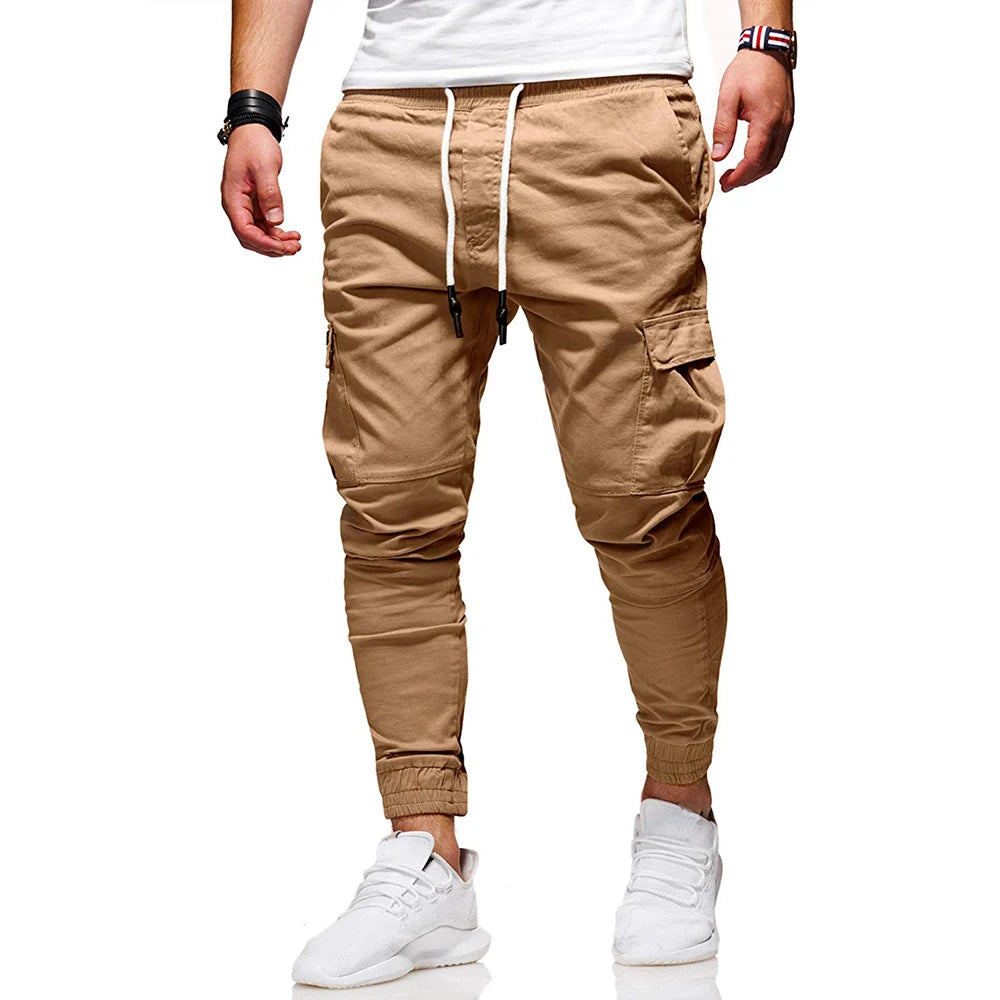 Men Casual Sports Pants Sweatpants Male Hip Hop Harem Pencil Pants Trousers Size S-3XL