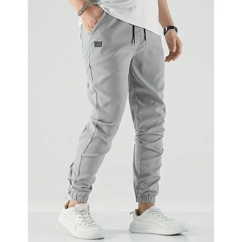 Calça * reta de tubo Hip-Hop masculina