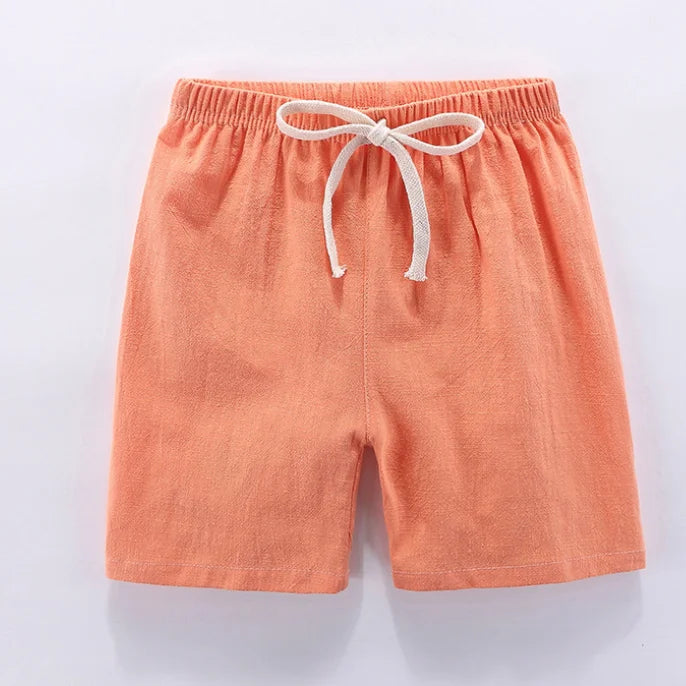 Short Pants Children Shorts for Boys Girls  Clothes Cotton Solid Breathable Summer  Casual Sports Beach Kids Shorts ElasticYoung