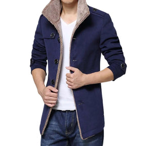 Men Jacket Soft Leisure Stand-up Collar Jacket 3 Colors Coat  Men Stylish Windproof Jacket for Outdoor