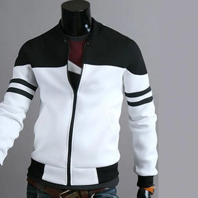 Men Autumn Coat Chic Zipper Elastic Cuff Zip Up Warm Men Fall Jacket for Home  Men Fall Jacket  Men Autumn Coat