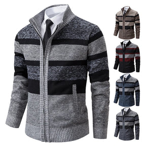 Winter Cardigan Sweater Men's Clothing 2023 Spring Autumn New Koreab Trend Stand Collar Casual Sweatercoat Hombre Jumpers