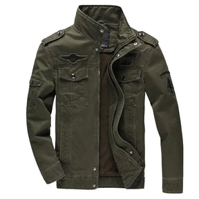 2024 Military Loose Men's Jacket New Autumn Casual Cotton Workwear Jacket High-Quality Design Bomber Jackets Male