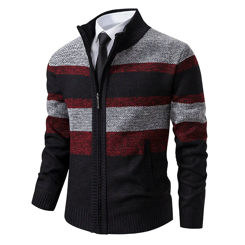 Winter Cardigan Sweater Men's Clothing 2023 Spring Autumn New Koreab Trend Stand Collar Casual Sweatercoat Hombre Jumpers