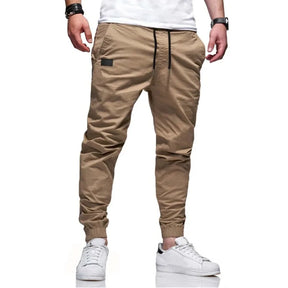 Y2K Autumn New Men Solid Color Long Cargo Pants Sweatpants Mens High Quality Casual Joggers White Sports Pants Designer Clothes