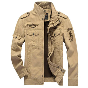 2024 Military Loose Men's Jacket New Autumn Casual Cotton Workwear Jacket High-Quality Design Bomber Jackets Male