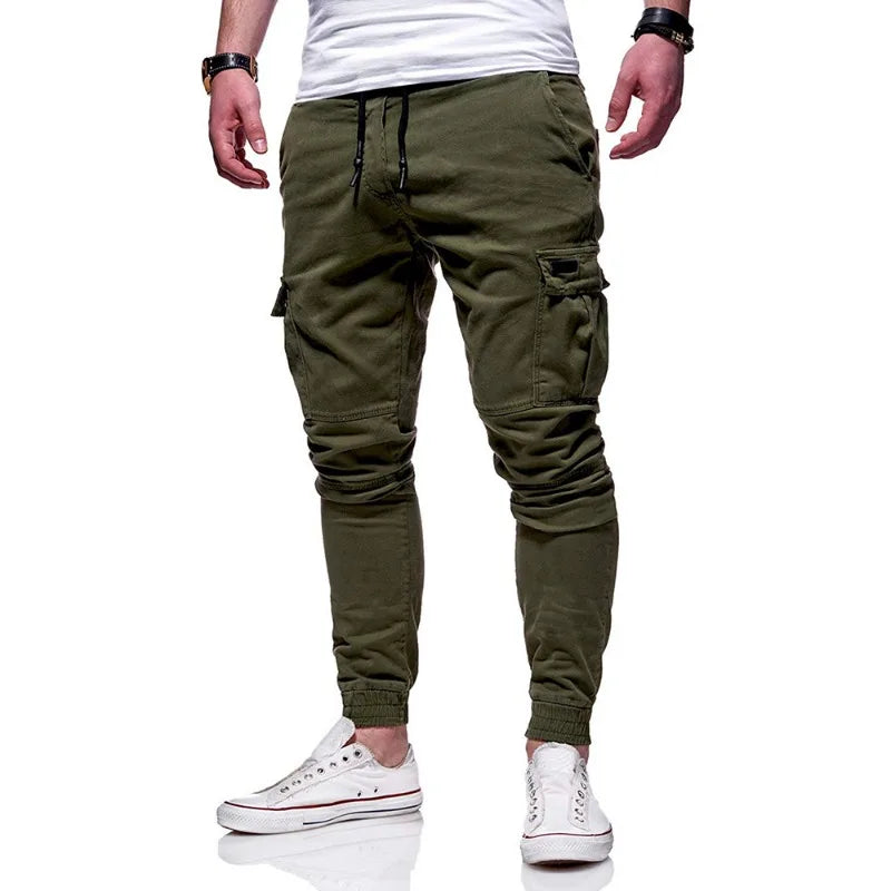 Men Casual Sports Pants Sweatpants Male Hip Hop Harem Pencil Pants Trousers Size S-3XL