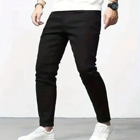 Calça * jeans slim fit masculina, streetwear hip hop.