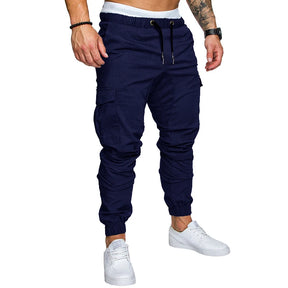 Men Casual Sports Pants Sweatpants Male Hip Hop Harem Pencil Pants Trousers Size S-3XL