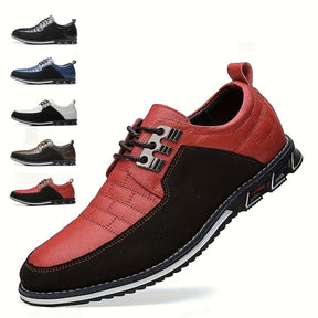 Sapatos Estilosos Para Homens Plus Size, Com Bloco De Cores, Confortáveis E Antiderrapantes, Para Atividades Ao Ar Livre.