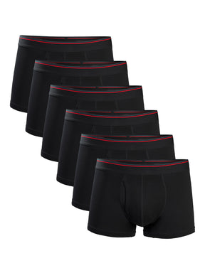 Conjunto de 6 cuecas masculinas, confortáveis e macias, com bolsa em formato de U, shorts boxer, feitos de algodão