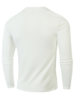 Camiseta * masculina de manga longa, leve e respirável, com gola redonda e elástica para primavera e outono, para corrida e treinamento