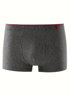 4 Peças De Cuecas Listradas Para Homens, Shorts Boxer Casuais, Confortáveis E Elásticos, Cuecas Boxer Respiráveis, Shorts Esportivos Para Estudantes