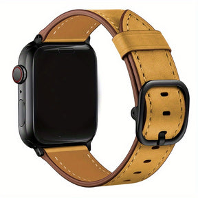 Pulseira De Couro Genuíno Retro De Vaca Para IWatch 6/7/8/SE (Apenas Pulseira)