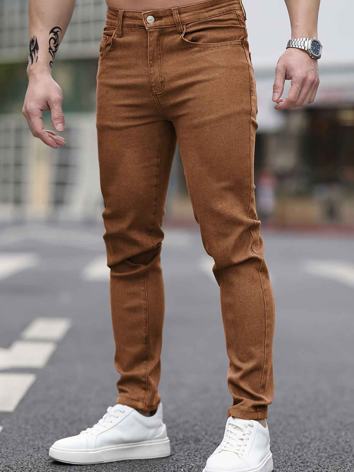 Calça * Jeans Slim elegante para homens