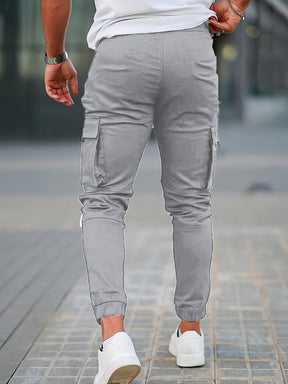 Calça cargo jogger masculina, sólida e colorida, respirável e resistente para atividades ao ar livre como presente